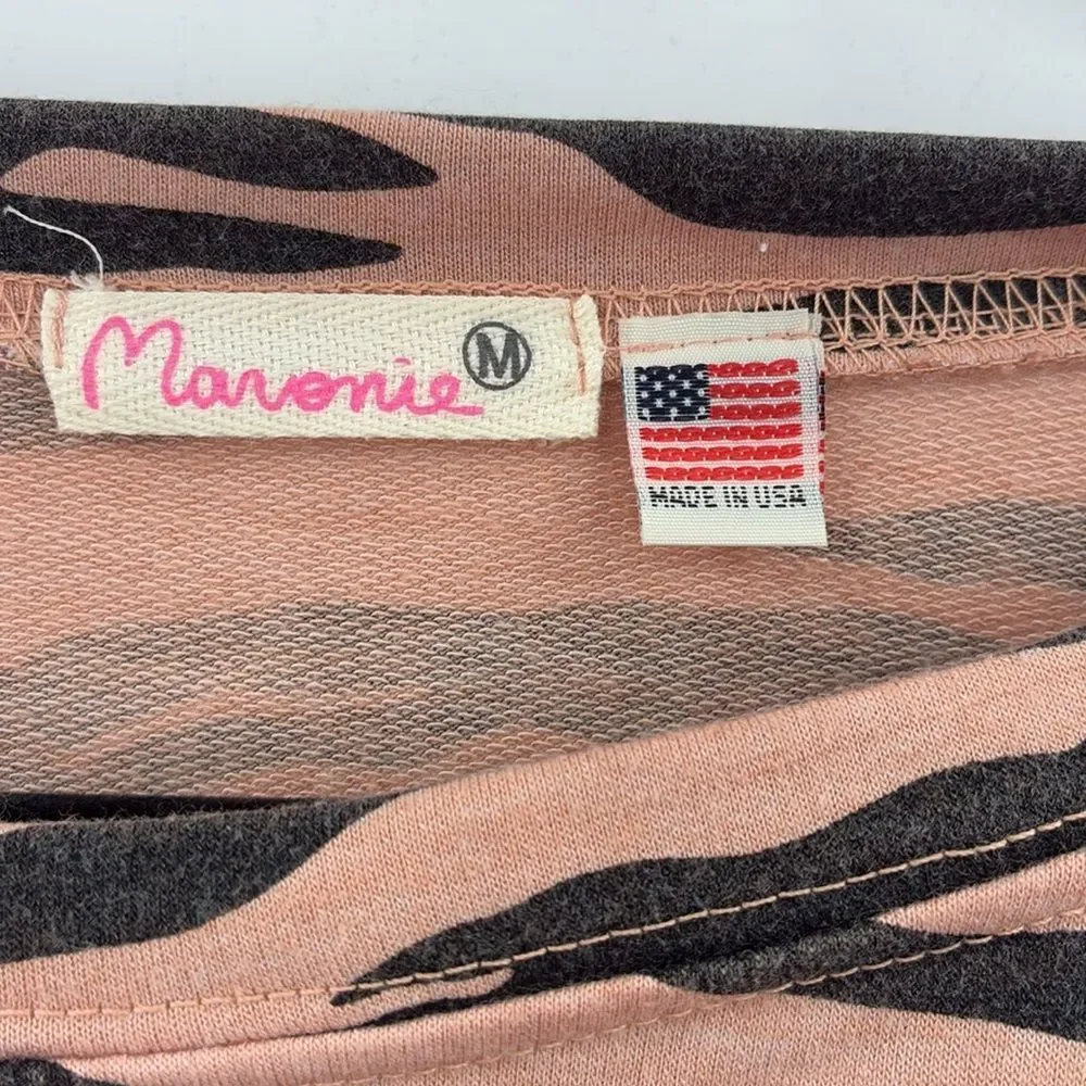 3For $20 Mavenie Orange /Pink Black Relaxed Fit Top NWOT size: Medium - Picture 2 of 4